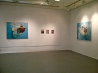 My "Surface Dives" installation within the Maverick Behaviour Exhibition