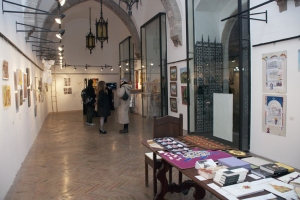 the beautiful Le Logge Gallery located in the central Piazza del Comune of Assisi